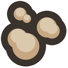 Dust and shard button